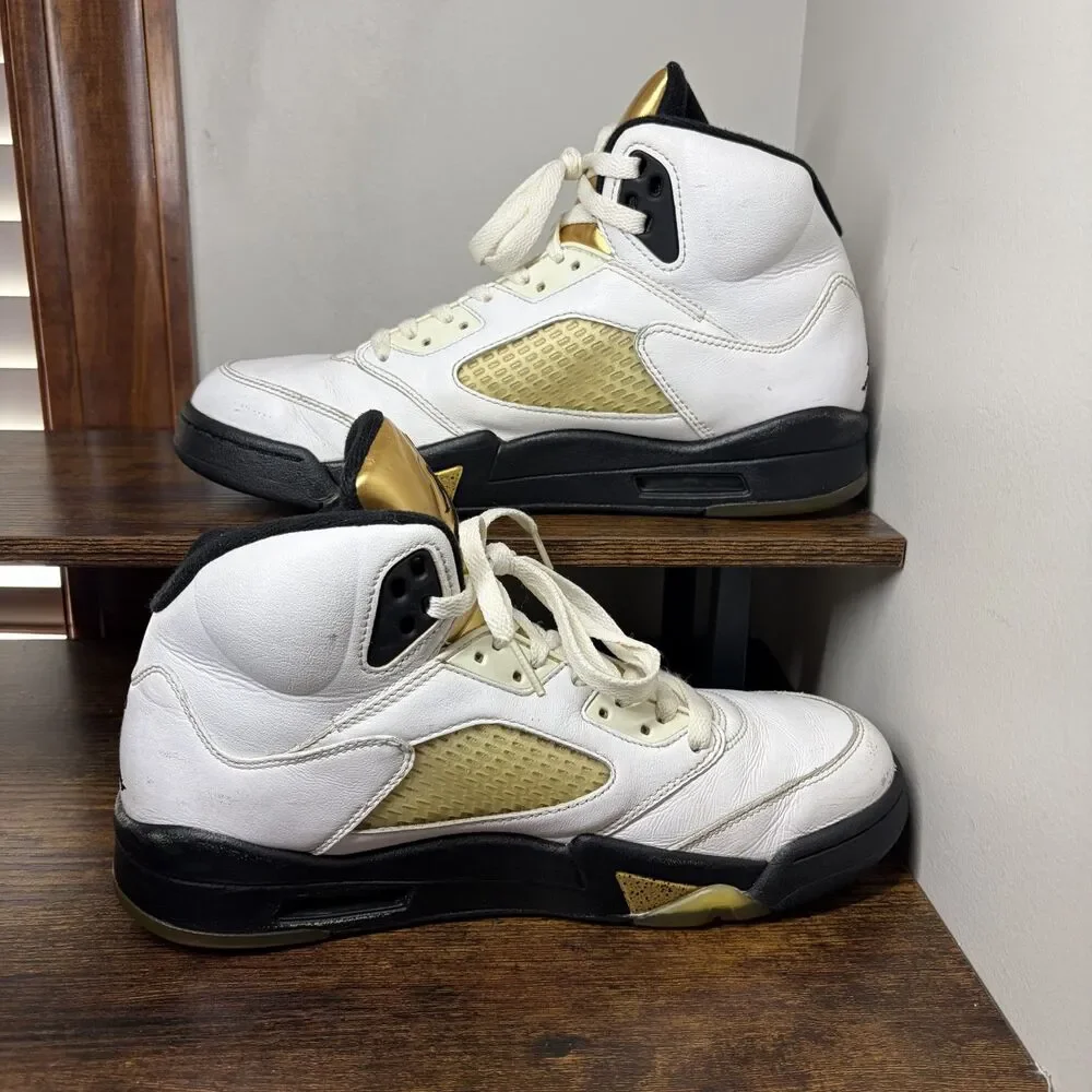 Size 9.5 - Men's Air Jordan 5 Retro Olympic Gold Medal 2016 136027-133